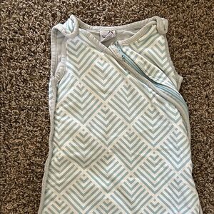 Oilo Sleep Sack Blue and White Geometric